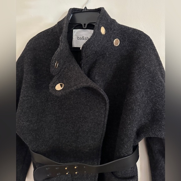 New ba&sh wool Calvi coat. Anthracite. Size European 0 (or 2 in US) - Picture 14 of 15